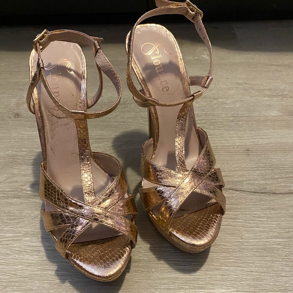 Rose gold heels